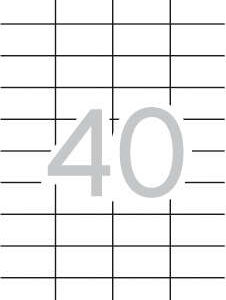 Apli Etiquetas Permanentes Blancas 52.5 x 29.7 mm - 100 Hojas