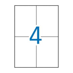 Apli Etiquetas Permanentes Blancas 105 x 148 mm - 500 Hojas