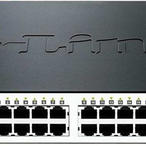 D-Link Switch Semigestionable PoE 24 Puertos Fast Ethernet + 2 Puertos Gigabit + 2 Puertos Combo