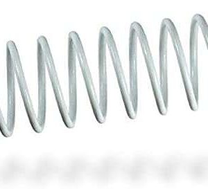 Fellowes Pack de 100 Espirales Metalicas 6mm - Hasta 20 Paginas - Color Blanco
