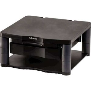 Fellowes Soporte para Monitor Plus - 5 Ajustes de Altura - Cajon de Almacenamiento - Peso Max 36kg