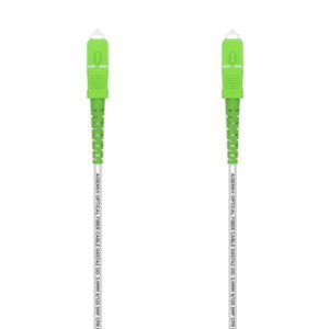 Aisens Cable Fibra Optica Latiguillo G657A2 3.0 9/125 SMF Simplex CPR Dca LSZH - SC/APC-SC/APC - 5.0M - Color Blanco