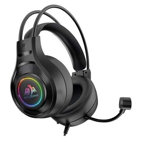 Coolsound G7 Auriculares Gaming con Microfono Flexible - Compatible con PC, MAC, PS5, PS4, Xbox 360, Nintendo Switch - Iluminacion LED - Diadema Ajustable - Almohadillas Acolchadas - Controles en Auricular - Cable de 2m