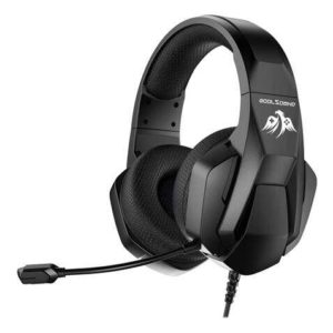 Coolsound G8 Auriculares Gaming con Microfono Flexible - Compatible con PC, MAC, PS5, PS4, Xbox 360, Nintendo Switch - Diadema Ajustable - Almohadillas Acolchadas - Controles en Auricular - Cable de 2m