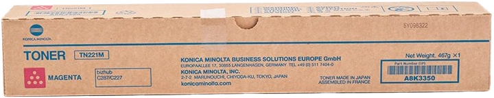 Konica Minolta TN221 Magenta Cartucho de Toner Original - TN221M/A8K3350