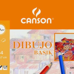 Canson Basik Minipack de 10 Hojas de Dibujo A4 - 21x29 - 130g - Color Blanco