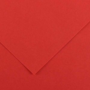 Canson Guarro Pack de 25 Cartulinas Iris de 185g - 50x65cm - Color Rojo