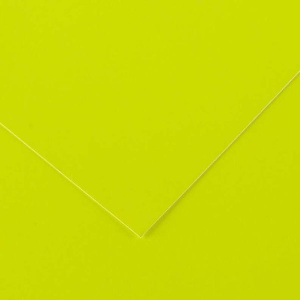 Canson Guarro Pack de 25 Cartulinas Iris de 185g - 50x65cm - Color Amarillo Fluo