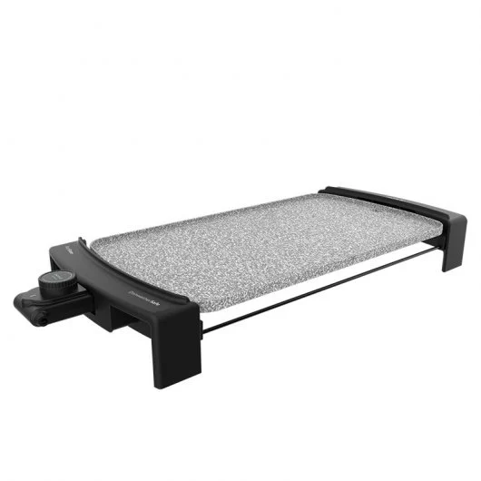 Cecotec Tasty & Grill 3000 RockWater Plancha de Asar Electrica 2600W - Revestimiento de Piedra Rockstone - Termostato Regulable - Resistencia en Forma de M - Superficie de 45x25cm