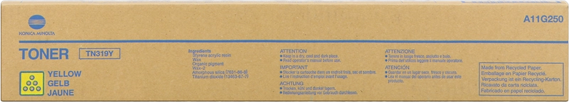 Konica Minolta TN319 Amarillo Cartucho de Toner Original - TN319Y/A11G250