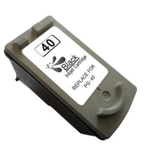 Canon PG40/PG50/PG37 Negro Cartucho de Tinta Remanufacturado - Muestra Nivel de Tinta - Reemplaza 0615B001/0615B042/0616B001/2145B001