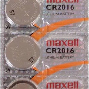 Maxell Pack de 5 Pilas Litio de Boton CR2016 3V