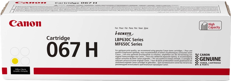 Canon 067H Amarillo Cartucho de Toner Original - 5103C002