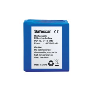 Safescan LB-105 Bateria Recargable para Detector de Billetes Falsos Safescan 155-S, 165-S y 185-S - Autonomia hasta 30h
