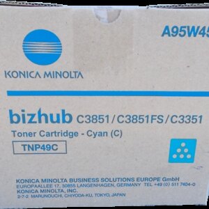 Konica Minolta TNP49 Cyan Cartucho de Toner Original - TNP49C/A95W450