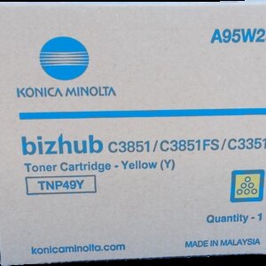 Konica Minolta TNP49 Amarillo Cartucho de Toner Original - TNP49Y/A95W250