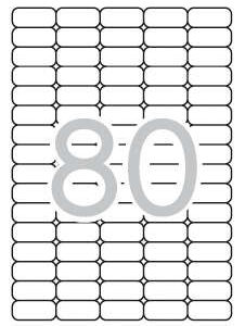 Apli Etiquetas Blancas Removibles 35.6 x 16.9mm 25 Hojas