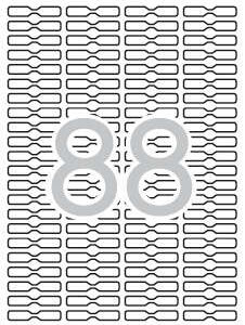 Apli Etiquetas Blancas Removibles Joyeria 45.0 x 8.0mm 25 Hojas