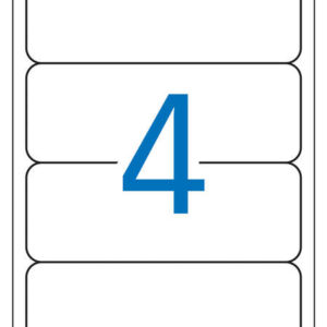 Apli Etiquetas Blancas para Archivo 190.0 x 61.0mm 10 Hojas