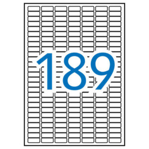 Apli Etiquetas Blancas Permanentes 25.4 x 10.0mm 10 Hojas