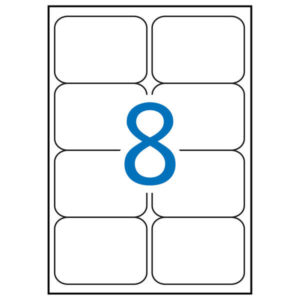 Apli Etiquetas Verde Fluorescente Permanentes 99.1 x 67.7mm 100 Hojas