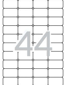 Apli Etiquetas Translucidas Resistentes Intemperie 48.5 x 25.4mm 20 Hojas