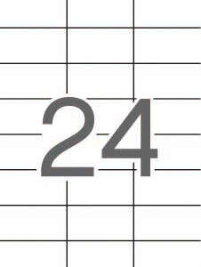 Apli Etiquetas Translucidas Resistentes Intemperie 70.0 x 37.0mm 20 Hojas