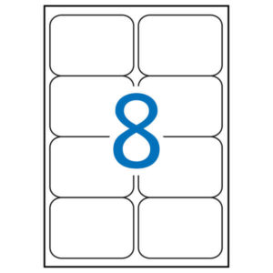 Apli Etiquetas Blancas Resistentes Intemperie 99.1 x 67.7mm 20 Hojas