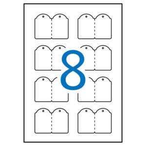 Apli Etiquetas Colgantes Imprimibles 36.0 x 53.0mm 10 Hojas