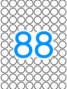 Apli Etiquetas A5 Amarillas Ø 16.0mm 8 Hojas