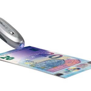 Safescan 35 Detector Portatil de Billetes Falsos - Verificacion de Marcas de Agua, Tinta Magnetica e Hilo Magnetico - Ligero y Compacto