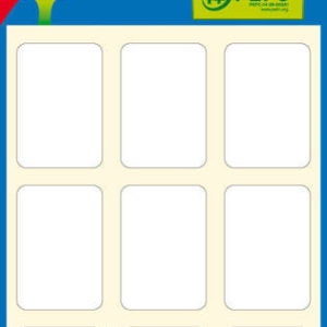 Apli Etiquetas Minibolsa Blancas 22.0 x 32.0mm 6 Hojas