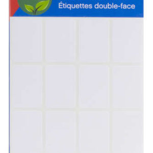 Apli Etiquetas Doble Frontal Blancas 19.0 x 27.0mm