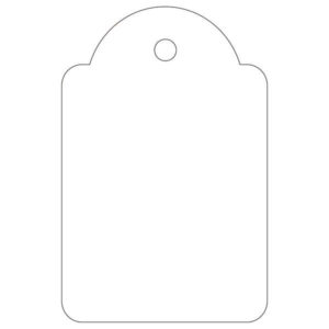 Apli Etiquetas Colgantes Blancas 28 x 43mm 500 U.