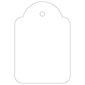 Apli Etiquetas Colgantes Blancas 36 x 53mm 500 U.