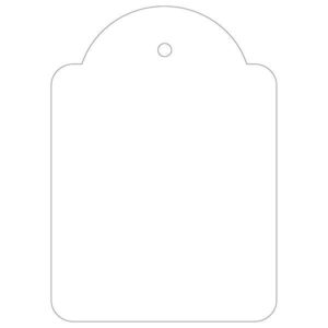 Apli Etiquetas Colgantes Blancas 50 x 70mm 400 U.