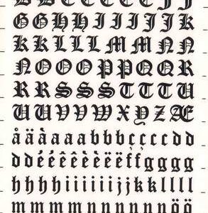 Apli Letras y Numeros Transferibles - 8mm - Facil Aplicacion - Negros Intensos - 199 Caracteres - Negro
