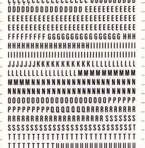 Apli Letras y Numeros Transferibles - 4mm de Tamaño - 792 Caracteres - Faciles de Aplicar y Remover - Negros
