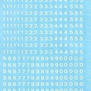 Apli Numeros Transferibles - 4mm - Facil Aplicacion - 420 Caracteres - Blanco