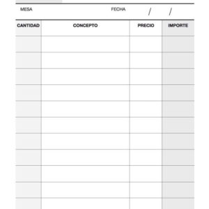 Apli Talonario Camarero 1/8 Triplicado Natural - Formato Compacto - 3 Copias - Numeracion Consecutiva - Resistente al Agua - Marron