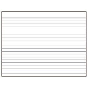 Apli Fichas Rayas Nº5 215x160mm - Resistente y Duradero - Ideal para Organizacion - Blanco y Negro