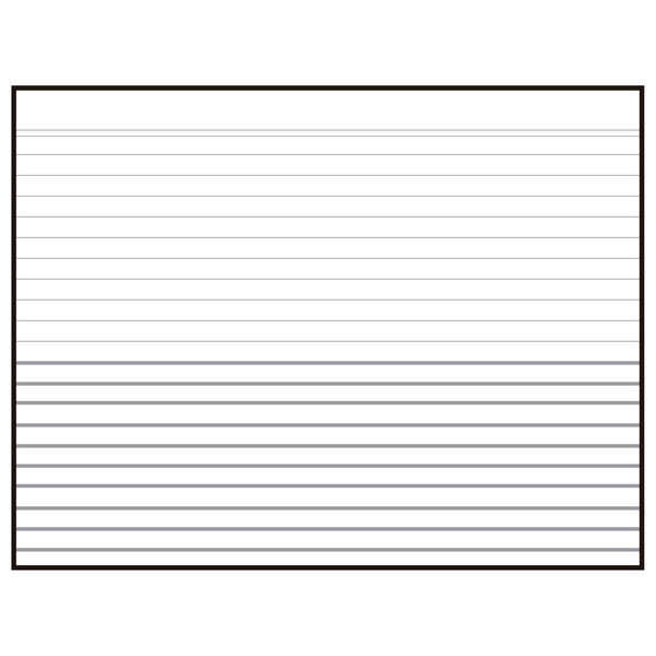 Apli Fichas Rayas Nº5 215x160mm - Resistente y Duradero - Ideal para Organizacion - Blanco y Negro