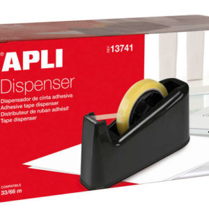 Apli Porta Cinta Trade - para Rollos de 33 y 66 - Facil de Usar y Transportar - Negro