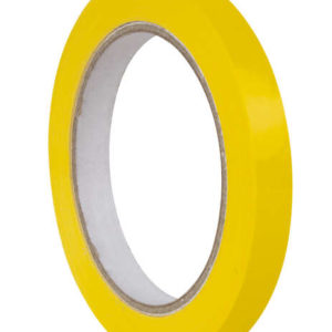 Apli Cinta Adhesiva Amarilla 12mm x 66m - Resistente al Agua y a la Intemperie - Facil de Cortar y Manipular - Ideal para Etiquetar y Marcar - Amarillo