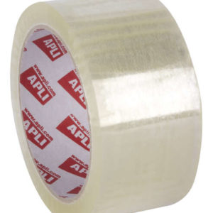 Apli Precinto Premium Pp Solvente Transparente 48mm x 66m - Resistente a la Humedad y al Envejecimiento - Adhesivo de Alta Calidad - Grosor de 28?m Color: Transparente