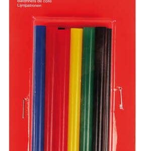 Apli Pack de 12 Barras Termofusibles de Colores Surtidos Ø7.5mmx10cm - Adhesion Instantanea en Multiples Superficies - No Gotea - Compatible con Pistolas de Ø7.5mm