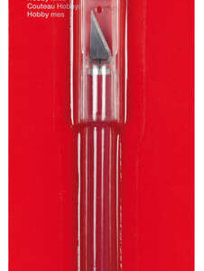 Apli Cuchillo Hobby de Precision - Longitud de la Hoja 3cm - Hoja de Acero Inoxidable - Mango Engomado - Incluye Cuchilla de Repuesto