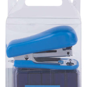 Apli Pocket Grapadora - Tamaño 56mm - Grapas Nº10 - Pack con 1 Grapadora y 2000 Grapas del Mismo Color