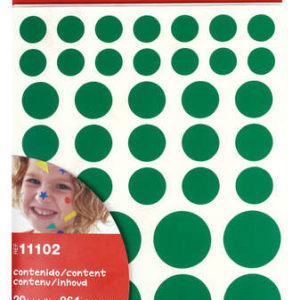 Apli Gomets Adhesivo Removible - 864 Gomets por Bolsa - Diferentes Colores, Formas y Tamaños - Desarrollo de Habilidades - Normas EN-71 y FSC