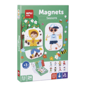 Apli Magnets Estaciones - Iman de 20mm - Colores Variados - Ideal para Señalar y Organizar